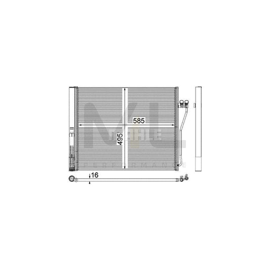 MAHLE ORIGINAL AC 568 000P Air conditioning condenser with dryer | ML Performance Car Parts