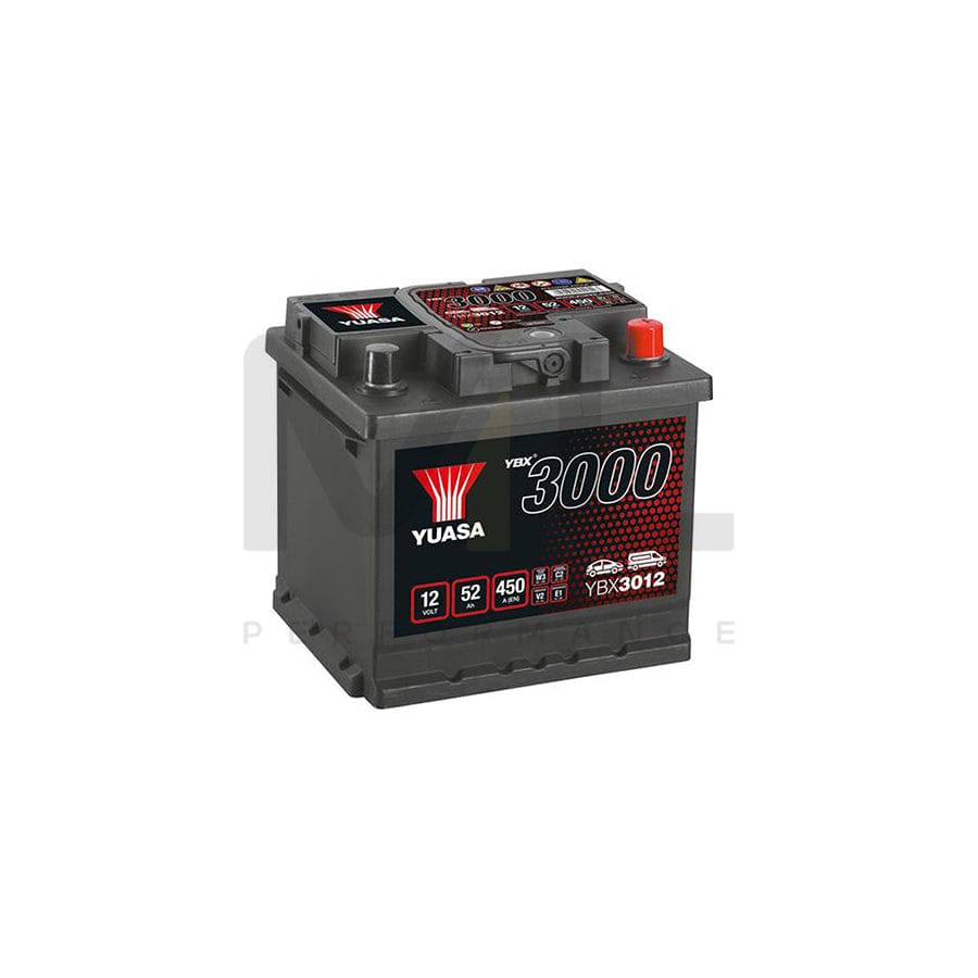 Yuasa YBX3012 12v 52Ah SMF Battery | ML Performance UK Car Parts