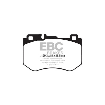 EBC PD01KF1702 Mercedes-Benz W/S/C/A205 Greenstuff Front Brake Pad & Plain Disc Kit  - ATE Caliper 2 | ML Performance UK Car Parts
