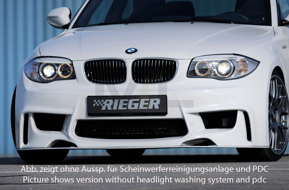 Rieger 00035041 BMW 1 Series E81 E82 E87 E88 Front Bumper 1 | ML Performance UK Car Parts
