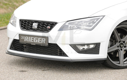 Rieger 00088105 SEAT 5F Front Splitter (Leon FR & Leon Cupra) 3 | ML Performance UK Car Parts