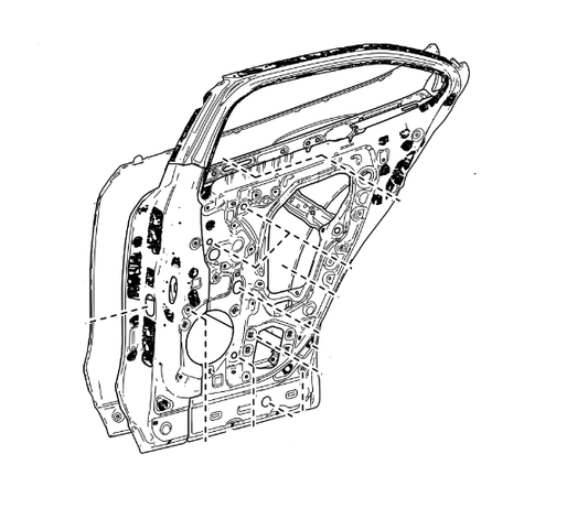Genuine Lexus 67004-79035 UX Phase 1 N/S Rear Door
