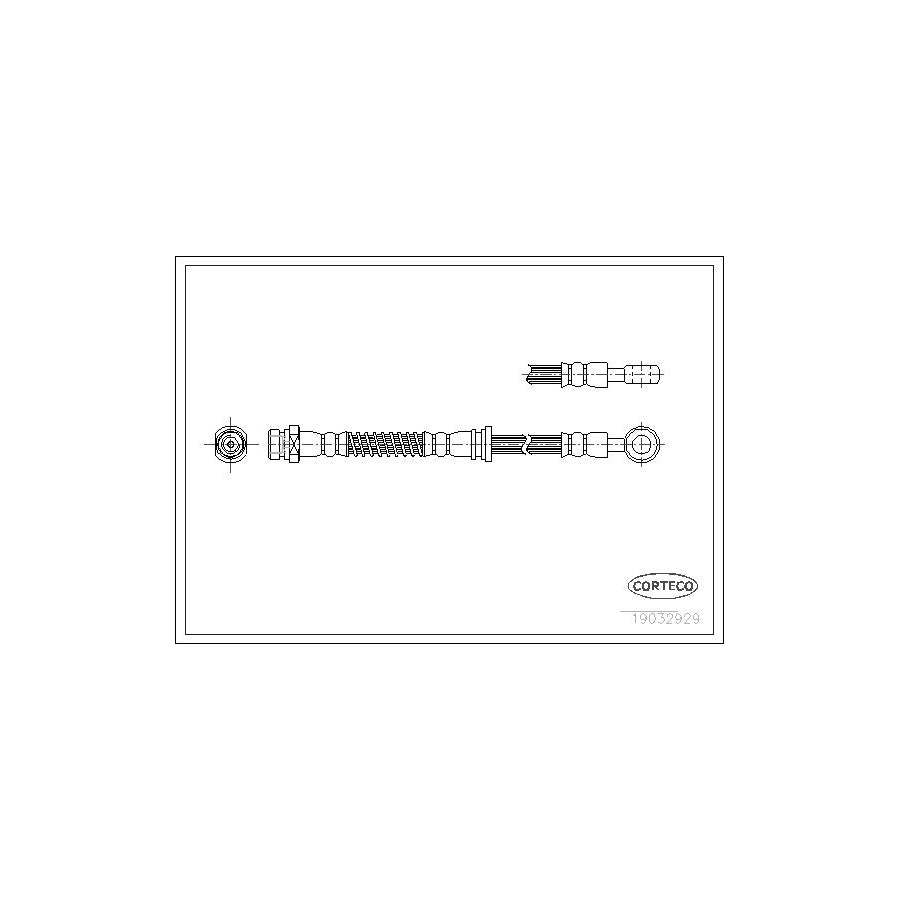 Corteco 19032929 Brake Hose For Mitsubishi Galant | ML Performance UK