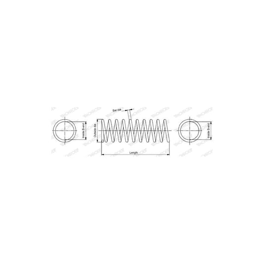 Monroe SP0654 Coil Spring For Ford Scorpio Mk2 Saloon (Gfr, Ggr)