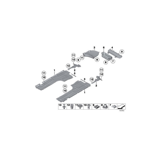 Genuine BMW 51757193489 Covering Tank, Left (Inc. 528i, 550i & 535dX) | ML Performance UK