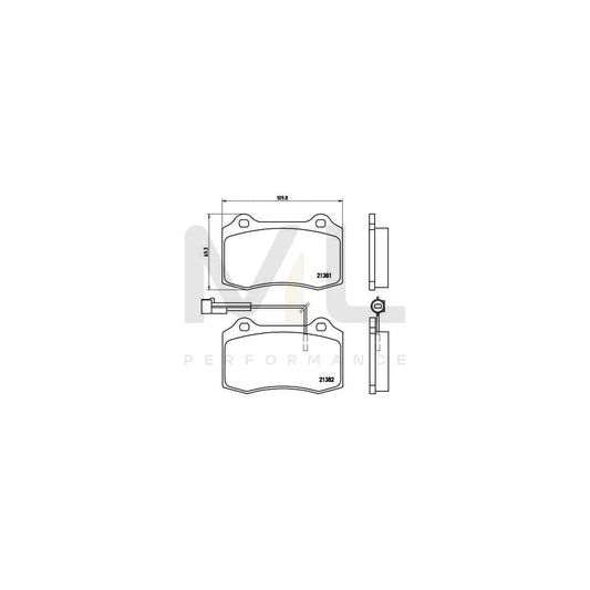 Brembo P 23 052 Brake Pad Set For Lancia Delta I (831) | ML Performance Car Parts