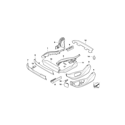 Genuine BMW 52107170709 E70 E70 Covering Front Left TABAK (Inc. X5 3.5d, X5 50iX & X5 35iX) | ML Performance UK Car Parts
