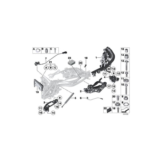 Genuine BMW 54377236261 E89 Stopper Bolt (Inc. Z4 35i, Z4 18i & Z4 23i) | ML Performance UK Car Parts