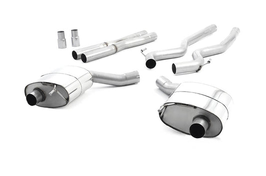 MillTek SSXFD218 Ford Mustang Dual Outlet Non-Res Cat-Back Exhaust with Titanium GT-100 Tips