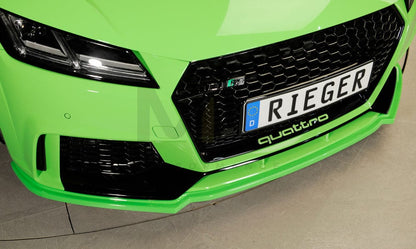 Rieger 00055176 Audi 8J 8J1-FV 8S TTRS Front Splitter 5 | ML Performance UK Car Parts