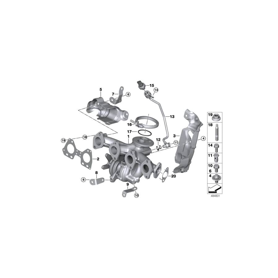 Genuine BMW 11658584204 F45 F44 Support (Inc. Cooper D, X2 20d & X1 18d) | ML Performance UK Car Parts