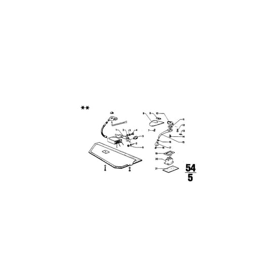 Genuine BMW 54129634177 E12 Positioning Plate (Inc. 2002tii, 2500 & 530i) | ML Performance UK Car Parts