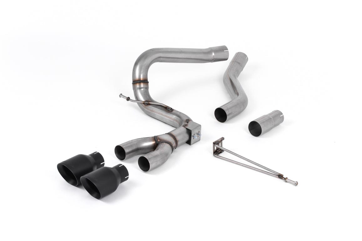 MillTek SSXFD207 Ford Focus Cat-Back Exhaust with Cerakote Black GT-100 Trims