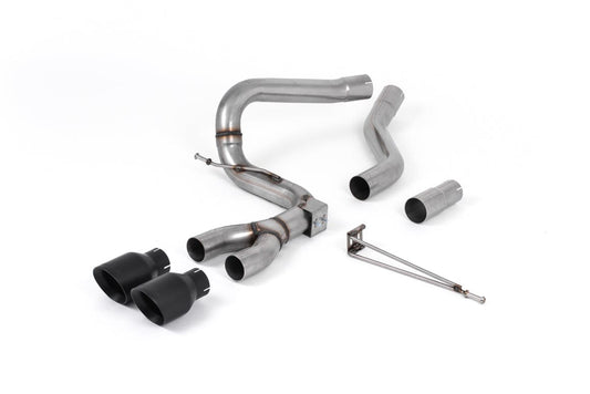 MillTek SSXFD207 Ford Focus Cat-Back Exhaust with Cerakote Black GT-100 Trims