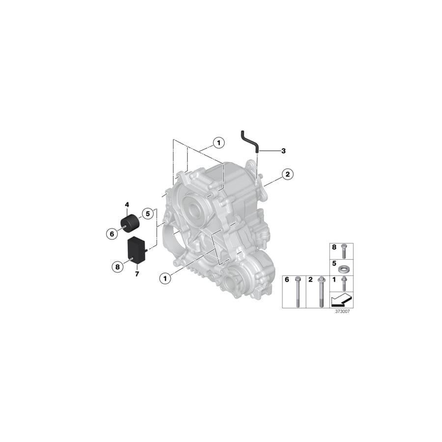 Genuine BMW 07119908581 F02 F10 RR31 Hex Bolt M8X40-ZNS3 (Inc. 650iX 4.0, Phantom EWB & Cullinan) | ML Performance UK Car Parts