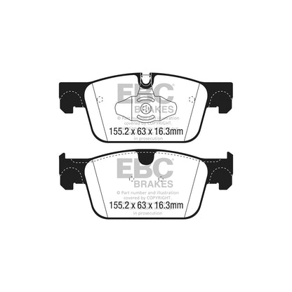 EBC DP62305 Volvo XC60 Greenstuff Front Brake Pads - ATE Caliper 2 | ML Performance UK Car Parts