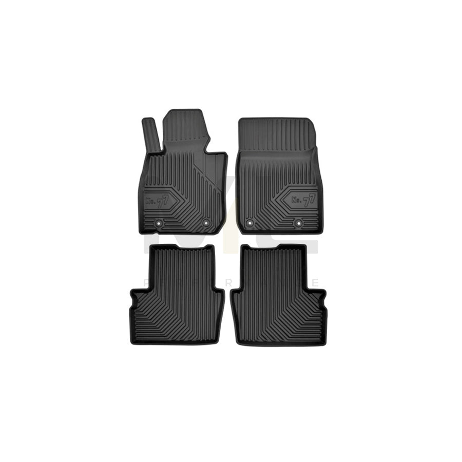FROGUM Tailored 77408326 Floor mat set for MAZDA CX-3 (DK) Elastomer, Front and Rear, Quantity: 4, Black | ML Performance Car Parts
