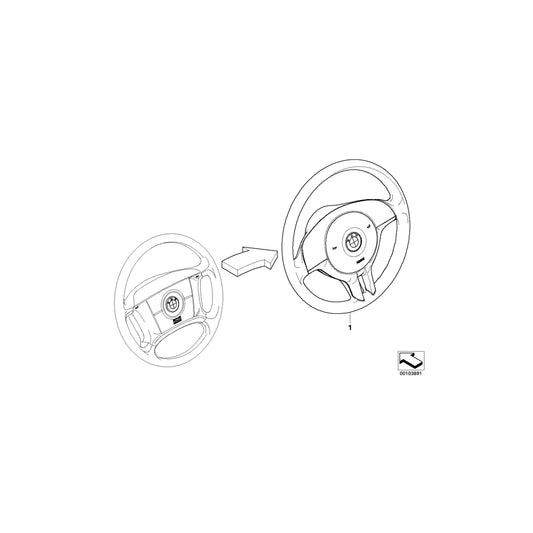 Genuine BMW 32306770420 E39 Airbag Sports Steering Wheel, Leather SCHWARZ (Inc. 540iP, 520d & 525d) | ML Performance UK