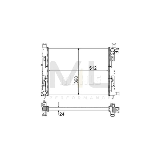 MAHLE ORIGINAL CR 2166 001S Engine radiator Mechanically jointed cooling fins | ML Performance Car Parts