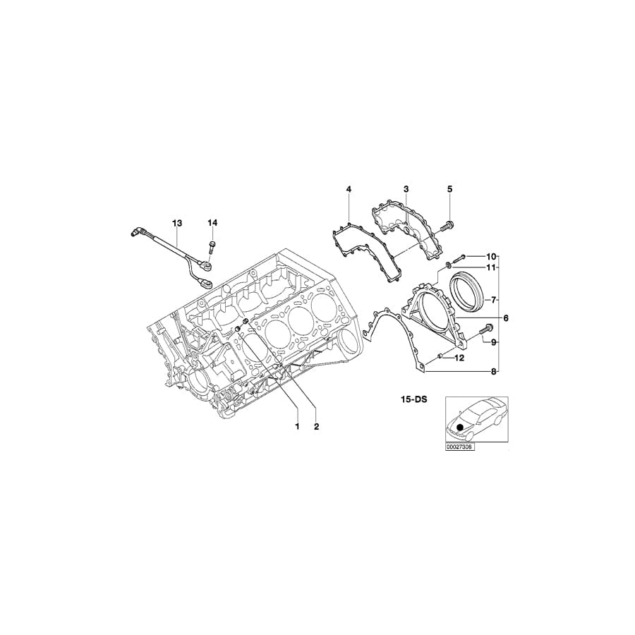 Genuine BMW 11110029588 E52 Gasket Set Engine Block Asbesto Free (Inc. Z8) | ML Performance UK Car Parts
