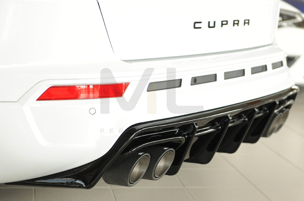 Rieger 00088228 SEAT 5FP Ateca Cupra Rear Diffuser 4 | ML Performance UK Car Parts
