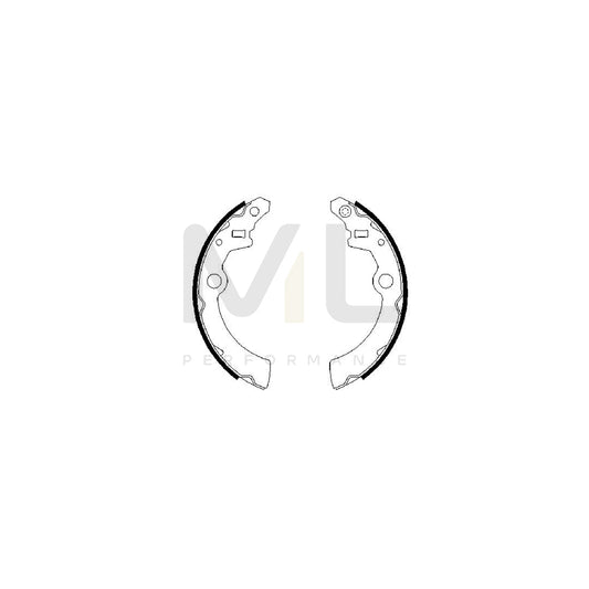 BOSCH 0 986 487 682 Brake Shoe Set for SUBARU SUMO | ML Performance Car Parts