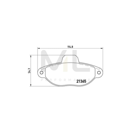 Brembo P 23 054 Brake Pad Set For Fiat Cinquecento (170) Excl. Wear Warning Contact | ML Performance Car Parts