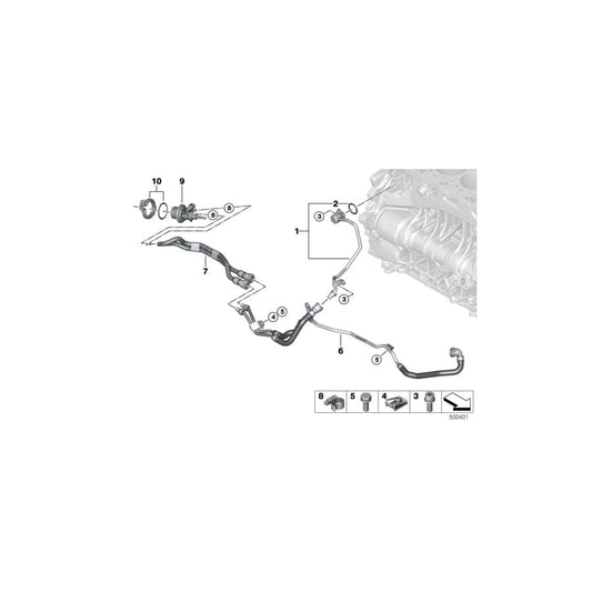 Genuine BMW 11538579224 F15 Line From Scr Metering Module-Water Pump (Inc. X5 25d & X5 25dX) | ML Performance UK Car Parts