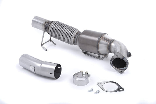 MillTek SSXFD192 Ford Focus Large Bore Downpipe with 200 Cell High Flow Cat