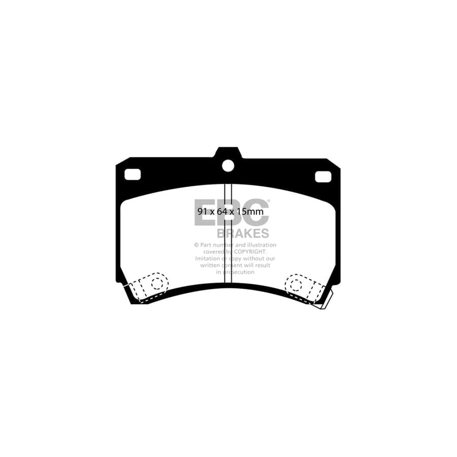 EBC PDKF1022 Kia Rio (DC) Ultimax Front Brake Pad & Plain Disc Kit 2 | ML Performance UK Car Parts