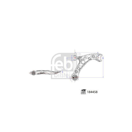 Febi Bilstein 184458 Suspension Arm For Toyota Corolla