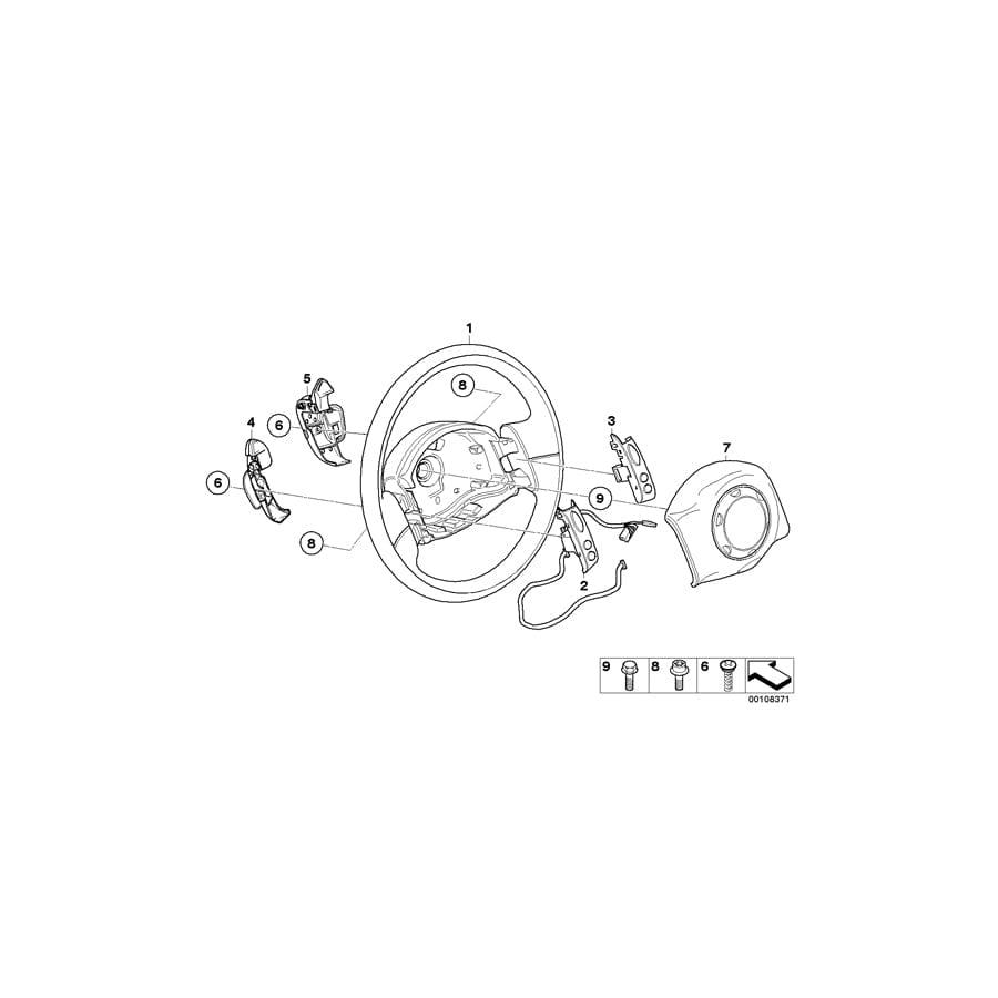 Genuine BMW 61316929369 Cabrio R50 R53 Rocker-Type Shift Lever, Left (Inc. One 1.6i, Cooper S & Cooper) | ML Performance UK Car Parts