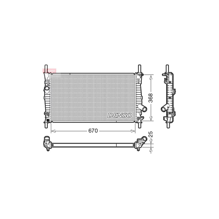 Denso DRM10004 Drm10004 Engine Radiator For Ford Transit | ML Performance UK
