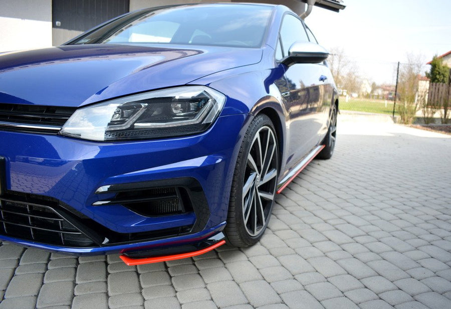 Maxton Design Volkswagen Golf R / R-Line MK7.5 Front Splitter V.8