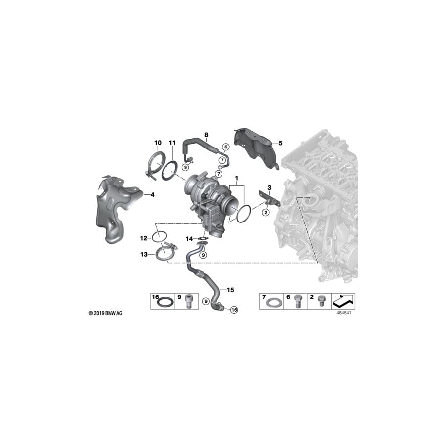 Genuine BMW 11658579396 F39 F48 Turbo Charger Heat Shield (Inc. One D, Cooper D & X1 16d) | ML Performance UK Car Parts
