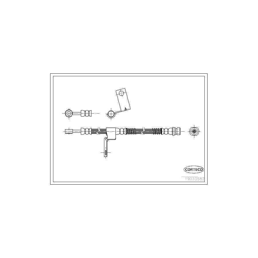 Corteco 19033582 Brake Hose For Hyundai Getz (Tb) | ML Performance UK