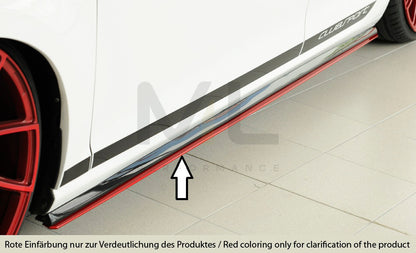 Rieger 00059575 VW R & GTI Clubsport Side Skirt Splitter 7 | ML Performance UK Car Parts