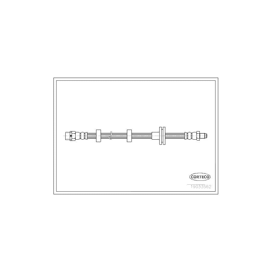 Corteco 19033562 Brake Hose For Land Rover Range Rover Iii (L322) | ML Performance UK