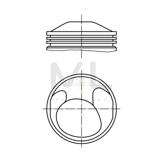 MAHLE ORIGINAL 503 59 00 Piston for PORSCHE 911 90,0 mm, without cooling duct | ML Performance Car Parts