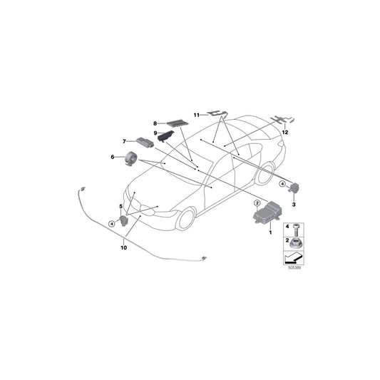 Genuine BMW 65779476629 G20 Sensor Mat, Seat, Rear Center (Inc. 330d, 320d & 320i 1.6) | ML Performance UK