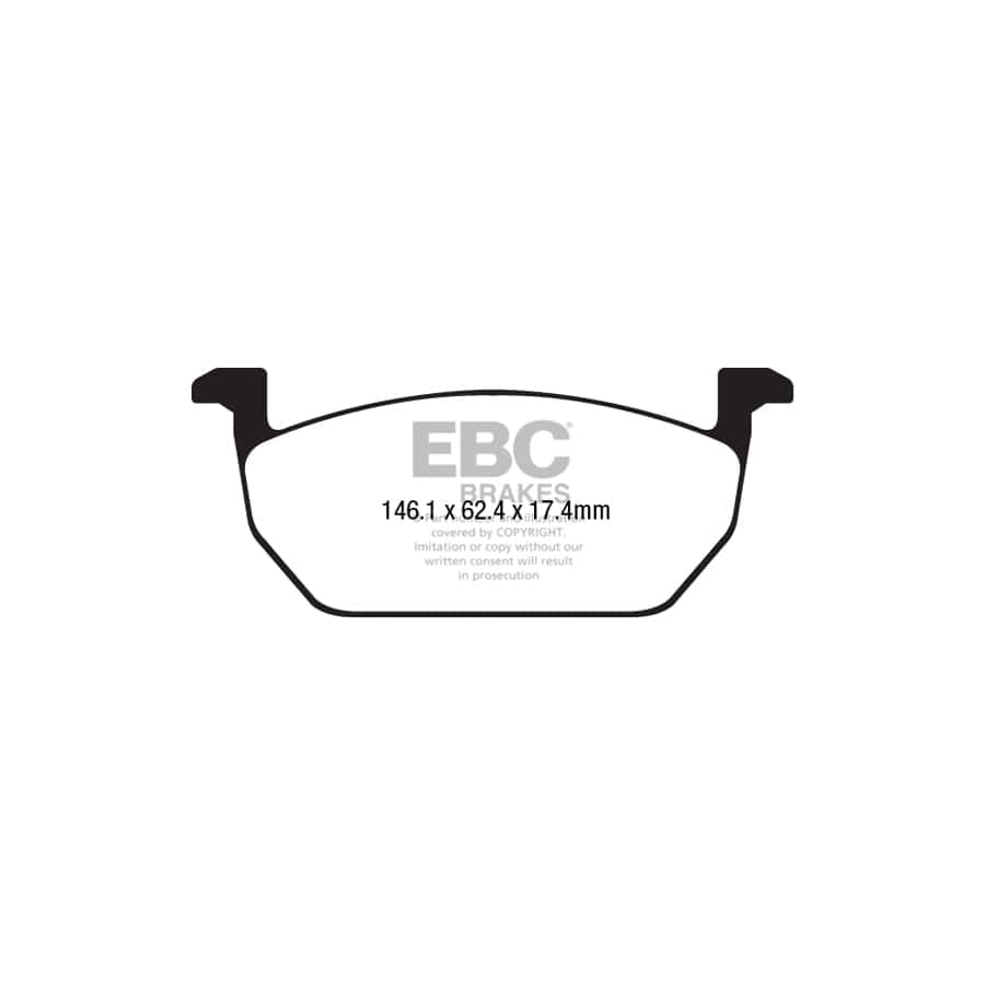 EBC PDKF2358 Seat Skoda VW Ultimax Front Brake Pad & Plain Disc Kit - TRW/ATE Caliper 2 | ML Performance UK Car Parts