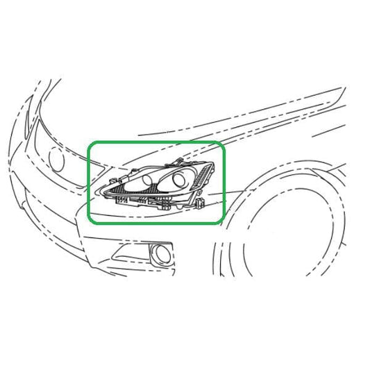 Genuine Lexus 81140-53321 IS-F O/S Headlight