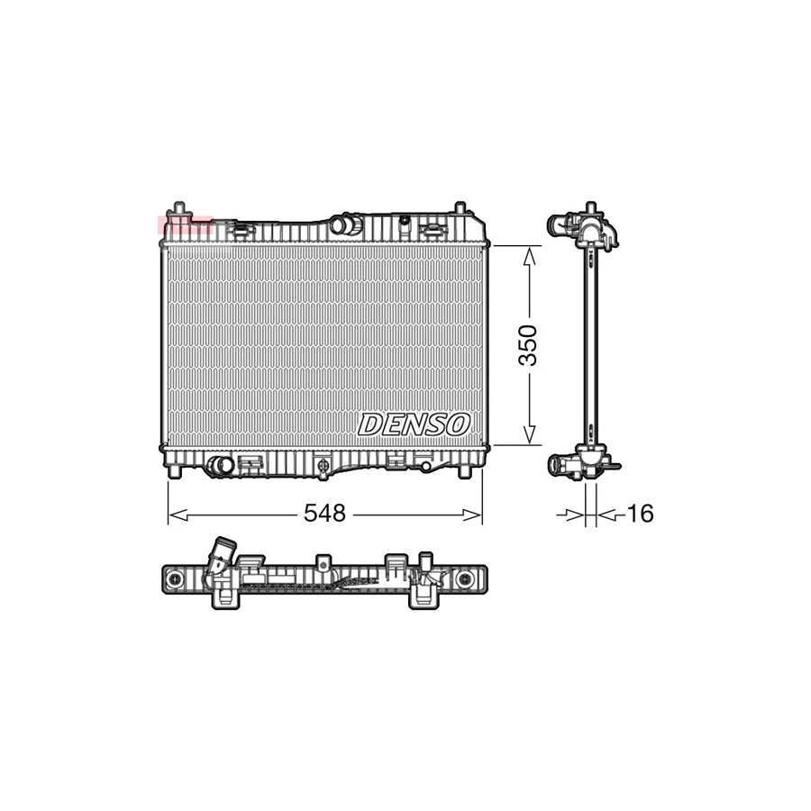 Denso DRM10005 Drm10005 Engine Radiator For Ford Fiesta Mk6 Hatchback (Ja8, Jr8) | ML Performance UK