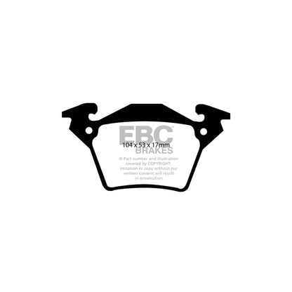 EBC DP1343 Mercedes-Benz Vito Ultimax Rear Brake Pads 2 | ML Performance UK Car Parts