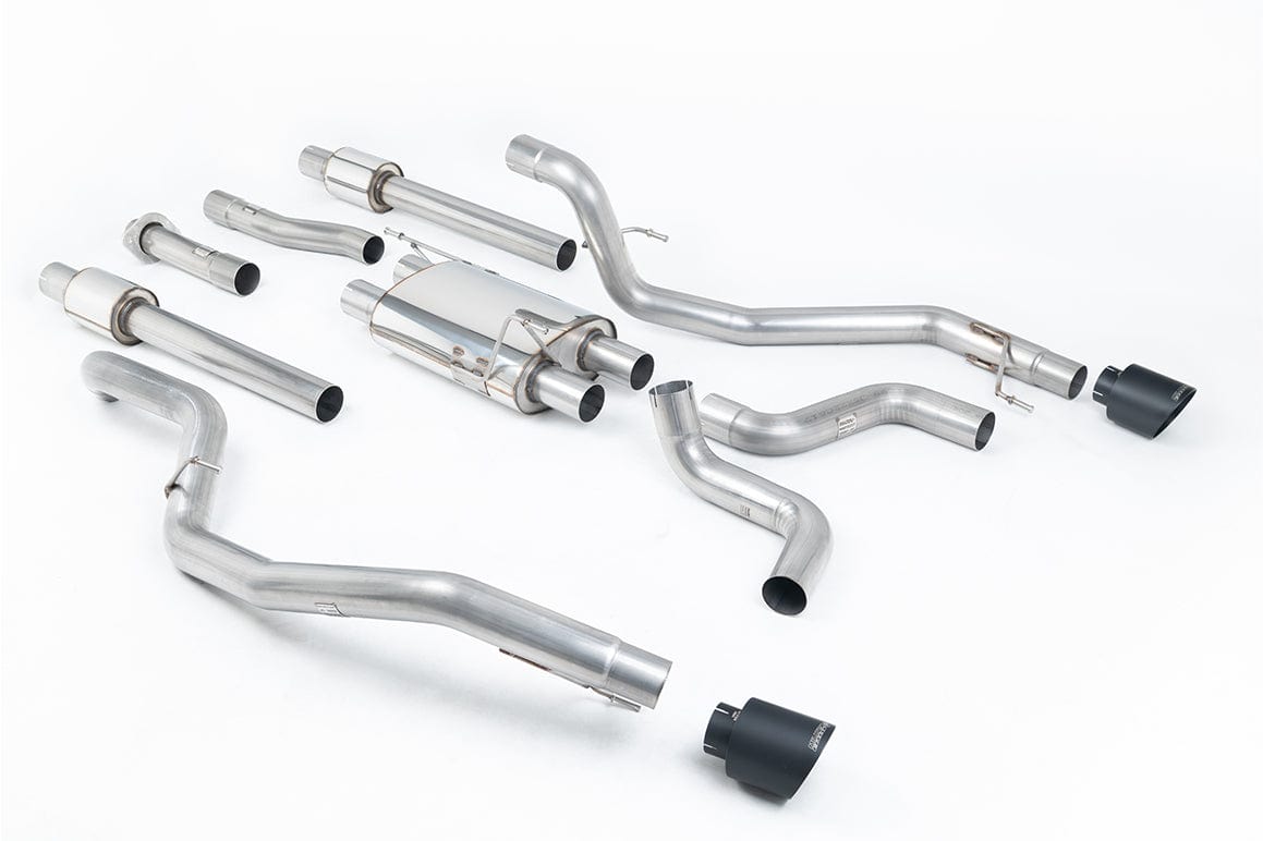 MillTek SSXFD316 Ford F150 Raptor Cat-Back with GT-115 Cerakote Black Trims