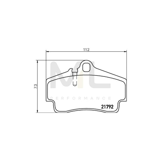 Hella 8DB 355 018-481 Brake Pad Set Prepared For Wear Indicator | ML Performance Car Parts