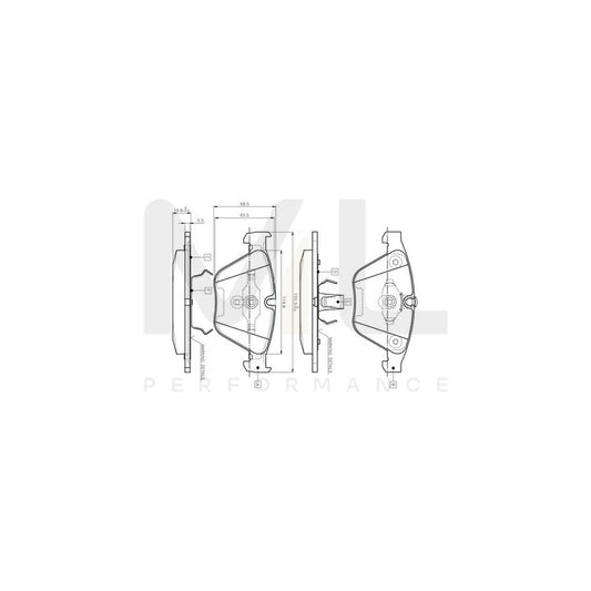 Bosch 0986Tb2413 Brake Pad Set Excl. Wear Warning Contact, With Accessories  | ML Performance Car Parts