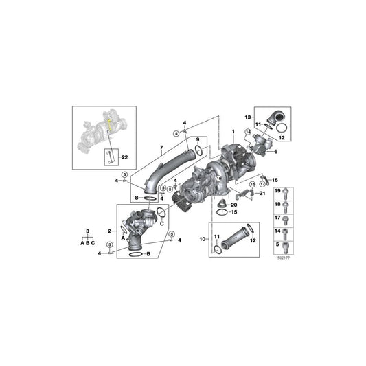 Genuine BMW 11658592639 G30 G07 G12 Asa-Bolt M8X20 (Inc. X7 M50dX, X5 M50dX & M550dX) | ML Performance UK Car Parts