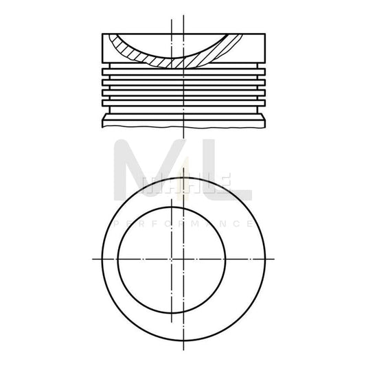MAHLE ORIGINAL 034 83 00 Piston 81,01 mm | ML Performance Car Parts