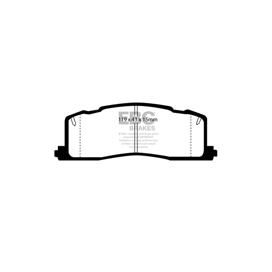 EBC PDKR865 Toyota Ultimax Rear Brake Pad & Plain Disc Kit (Inc. Estima, Lucida, Previa) 2 | ML Performance UK Car Parts